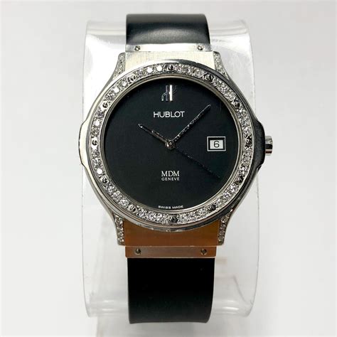 hublot metal band quartz